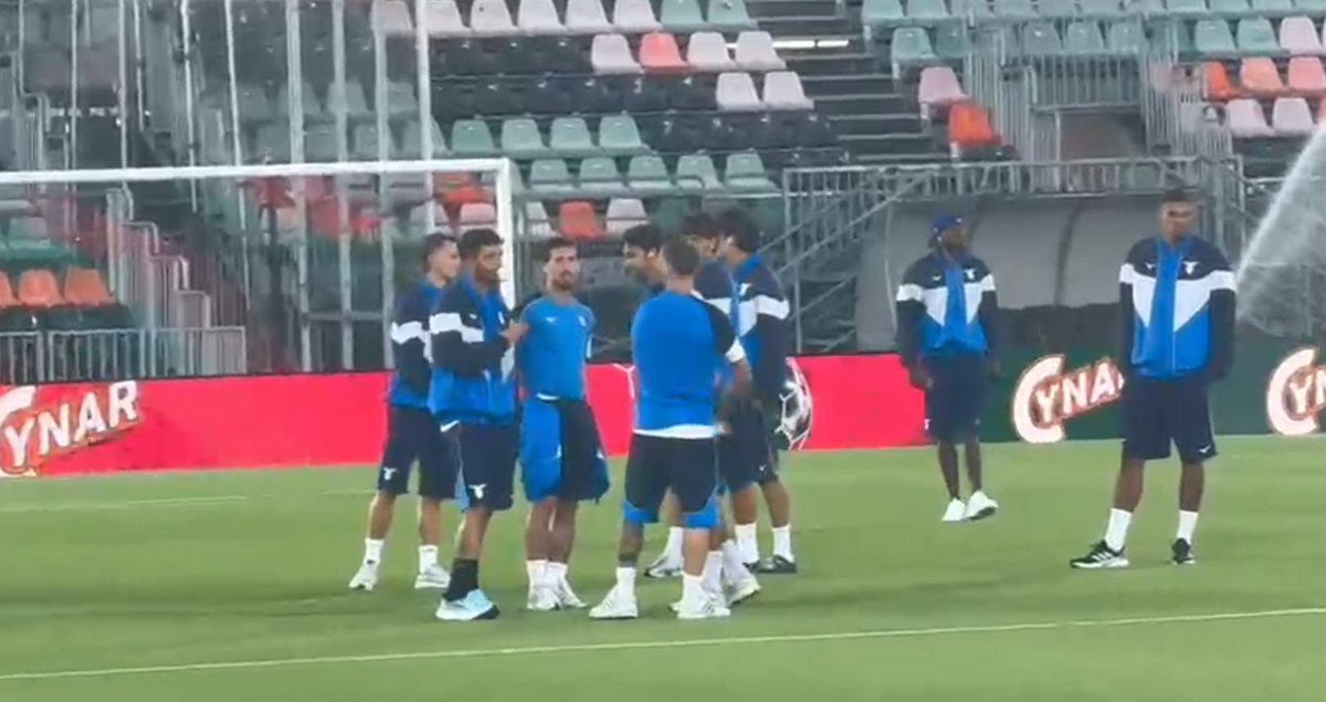 La squadra sul campo del Penzo